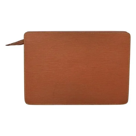 LOUIS VUITTON Epi Pochette Homme Clutch Bag Zipangu Gold M52528 LV Auth 126195 - Picture 2 of 16